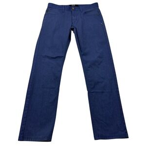 Oakley Mens Slim Fit Blue Casual Chino Pants 34W 32L Golf 34x32